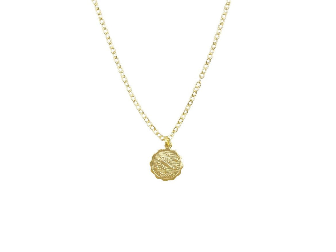 Gold Scorpio Charm Necklace