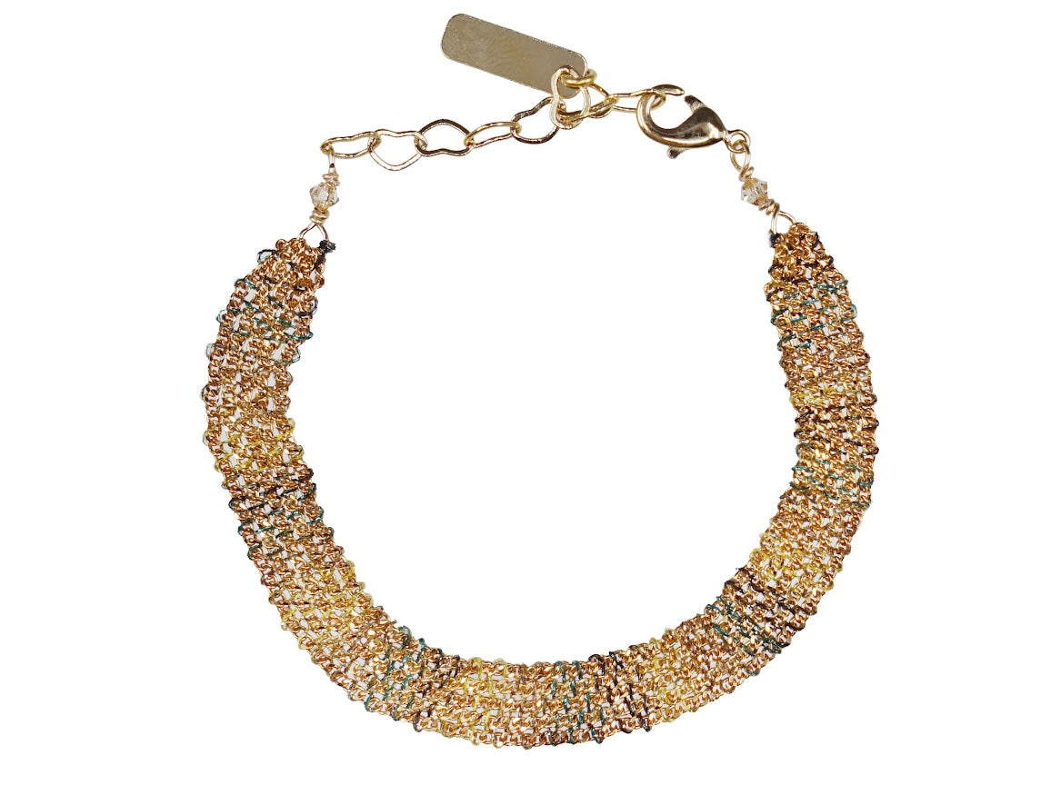 Green Degraded Tone Chain Bracelet Middlemarch