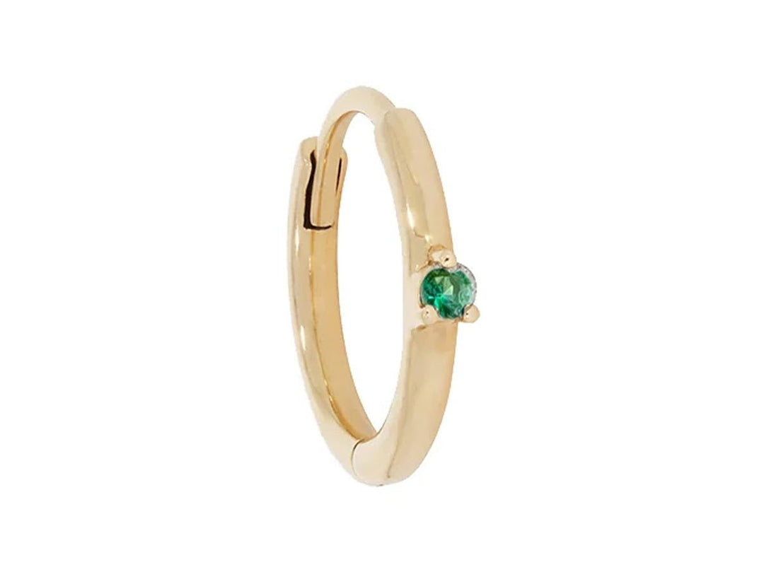 9k Clicker Hoop with Emerald