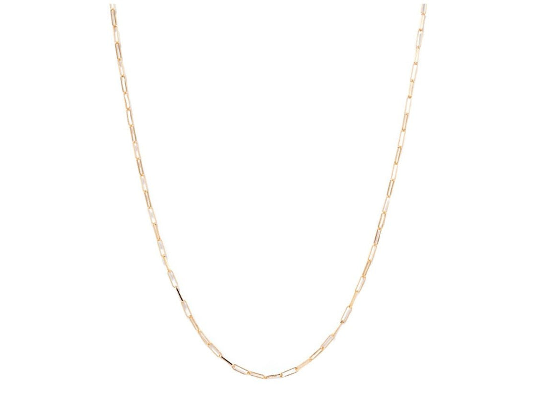 Gold Elongated Link Chain