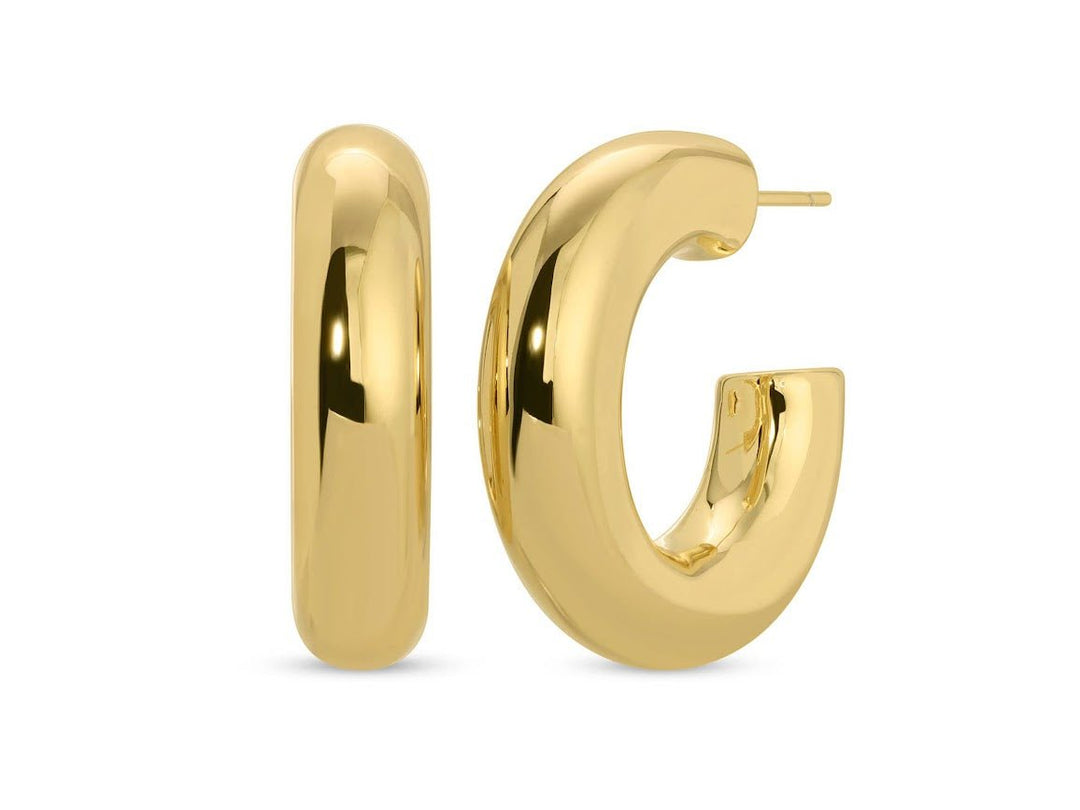 Thick Gold Hoops