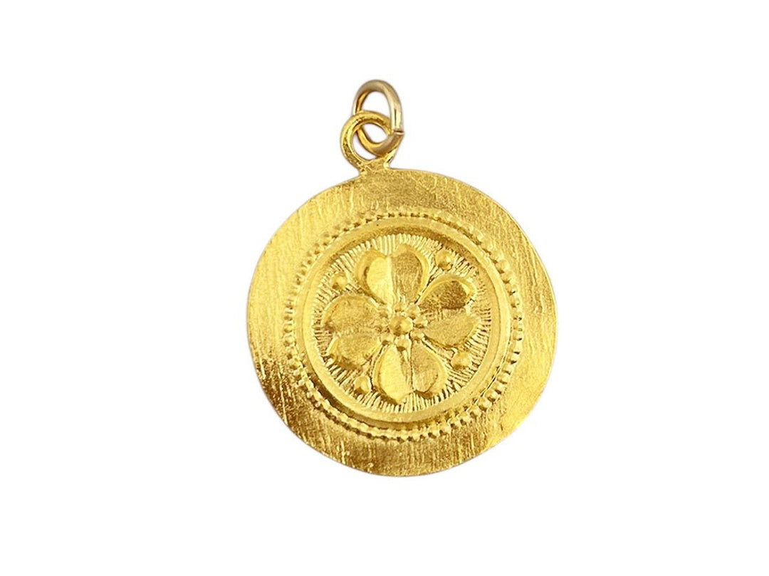 Gold Flower Pendant