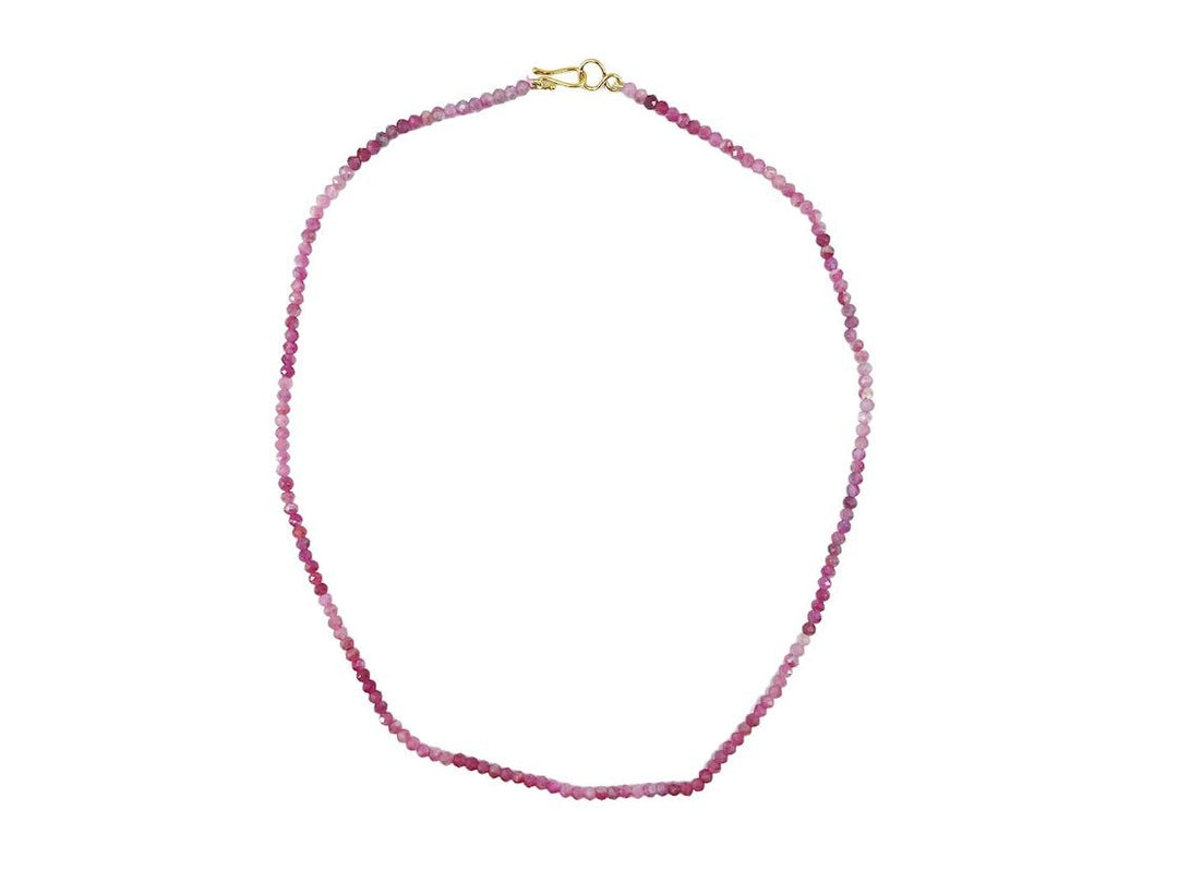 9k Pink Tourmaline Necklace