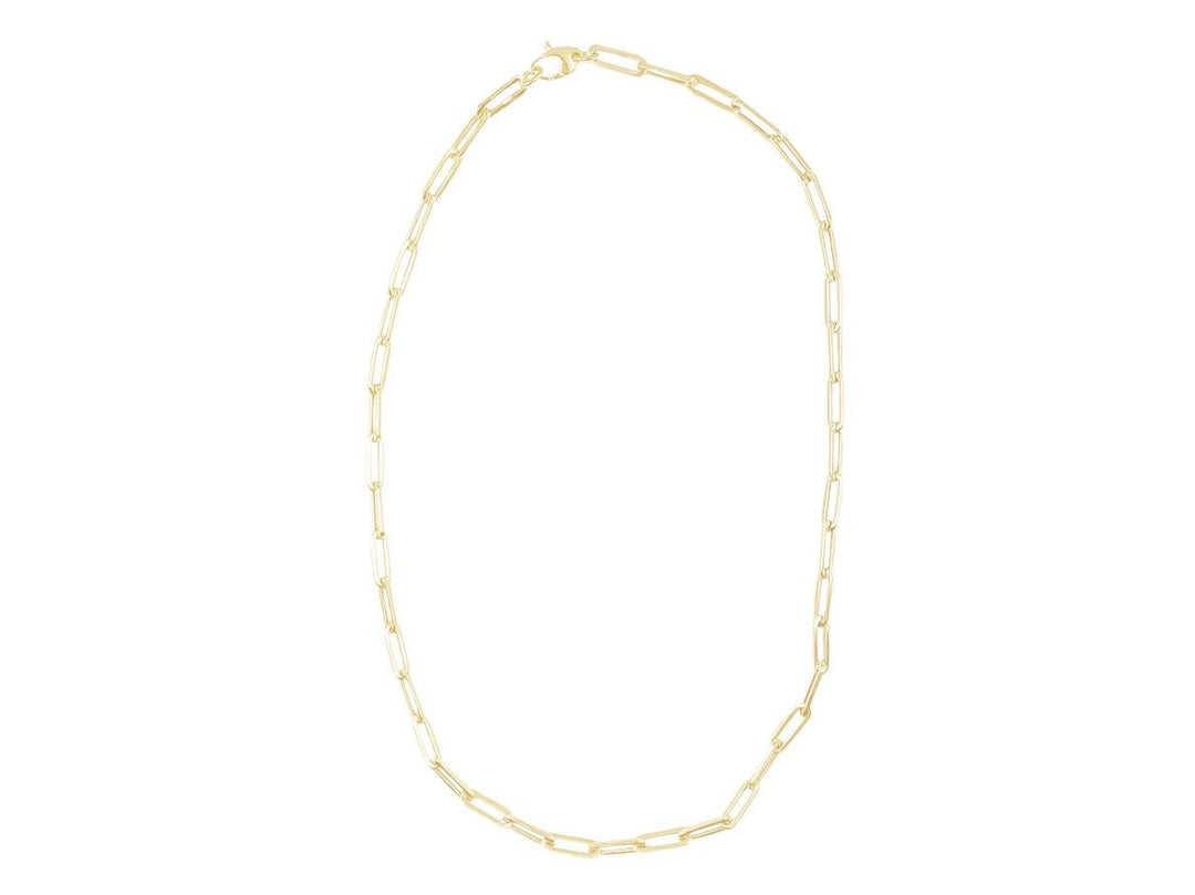 14k Medium Paperclip Chain Necklace
