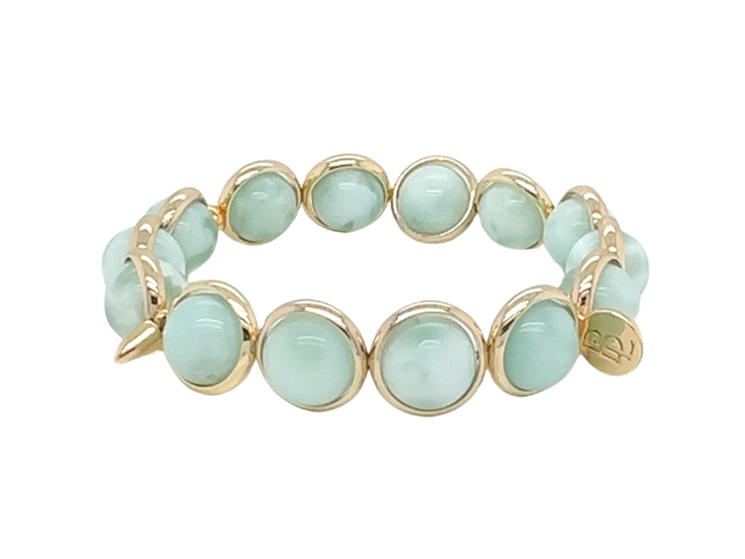 Green Aventurine Bracelet with Spikes