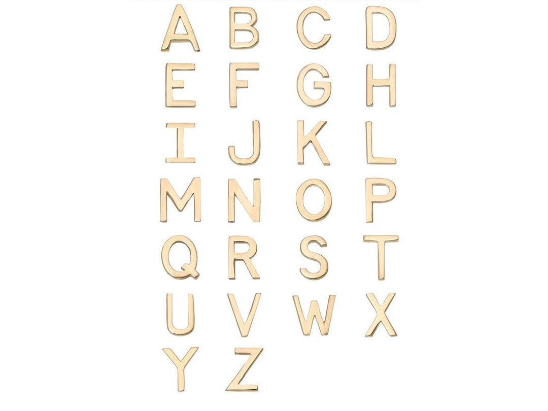 14k Asymmetrical Two Initials Necklace