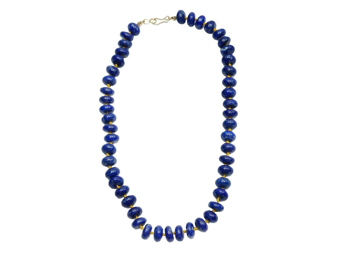 Lapis Roundel Strand Necklace