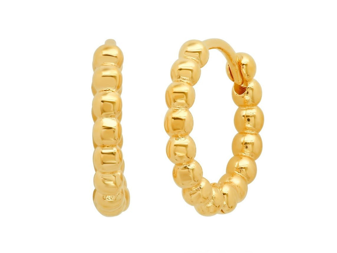 Gold 15mm Ball Earrings