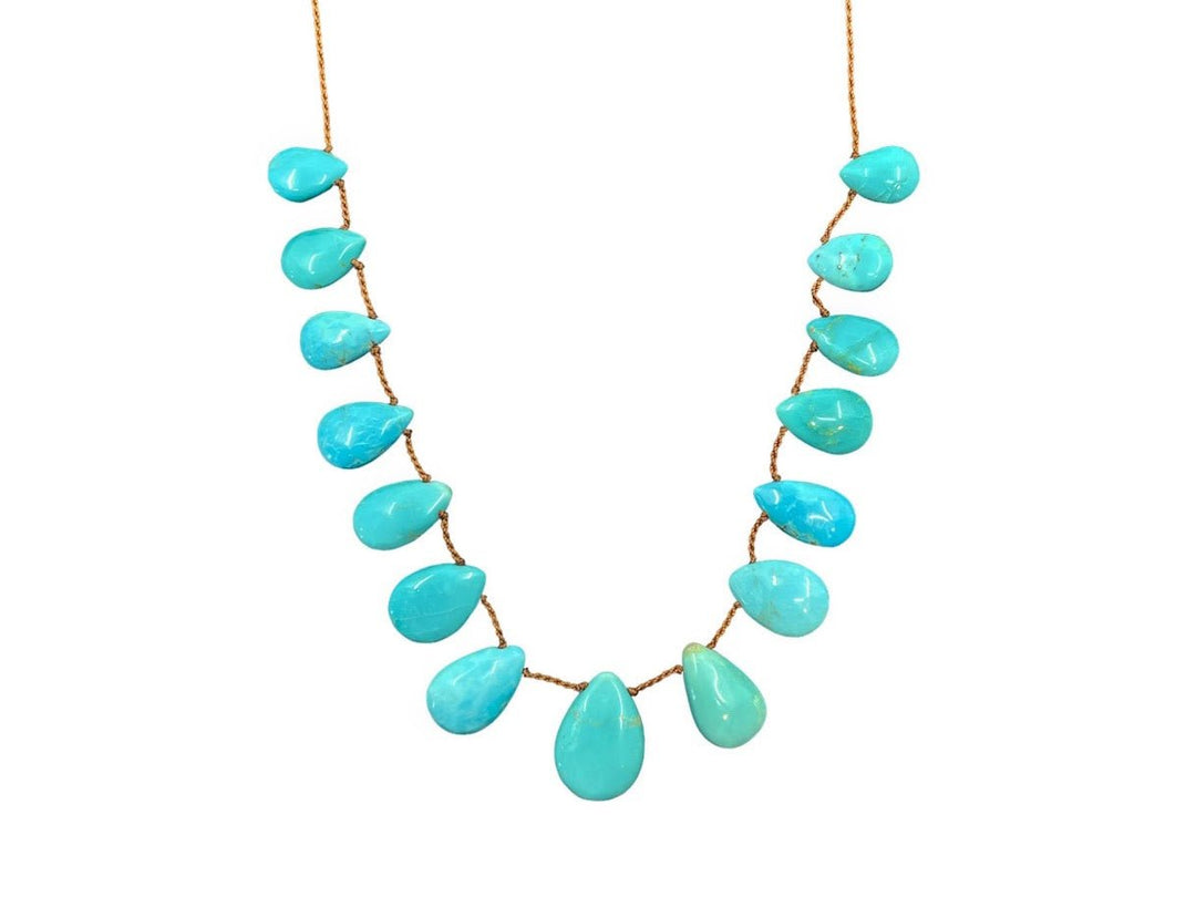 Turquoise Teardrop Necklace
