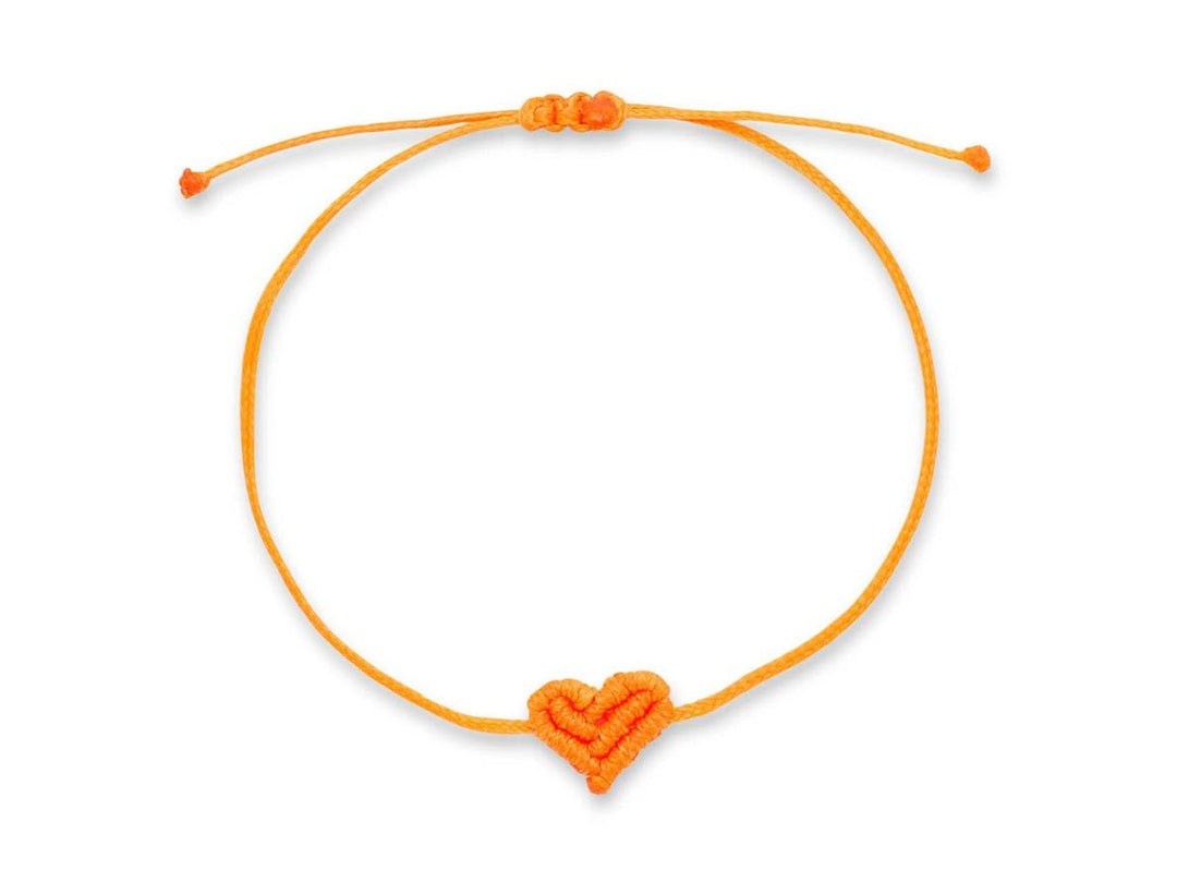 Mini Orange Heart Bracelet