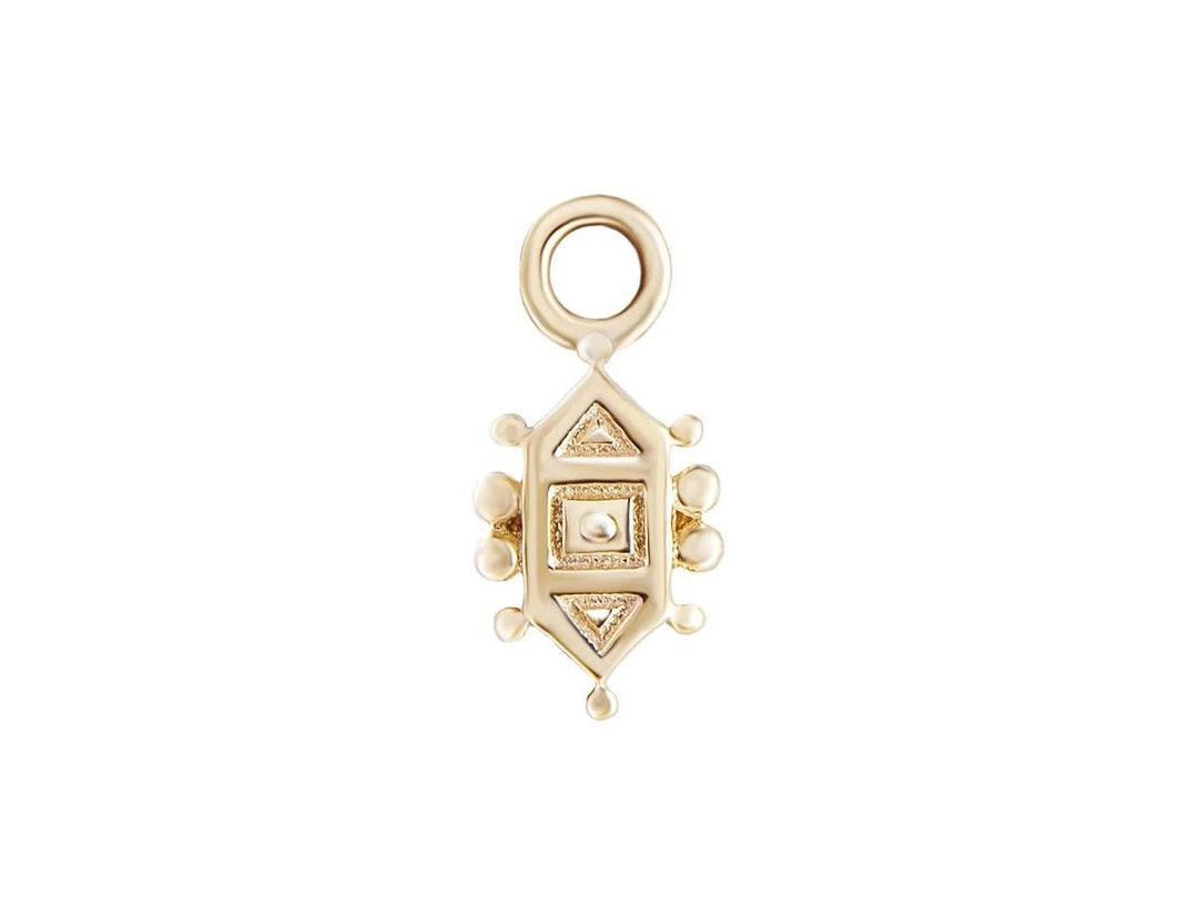 9k Shield-Shaped Dala Charm
