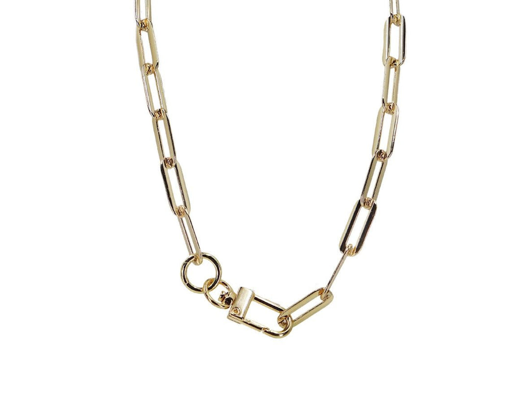 Large Link Chain with Unique Clasp