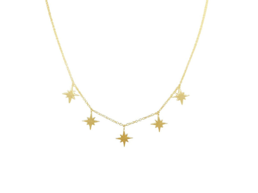 14k Starburst Necklace