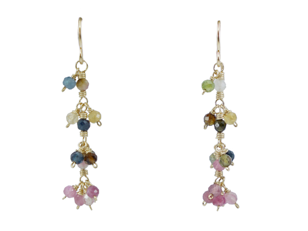 Multicolored Tourmaline Drop Earrings