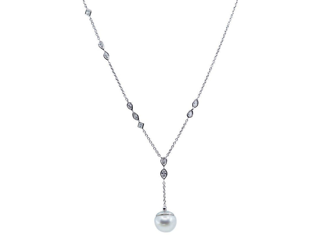 18k South Sea Pearl and Diamonds Necklace