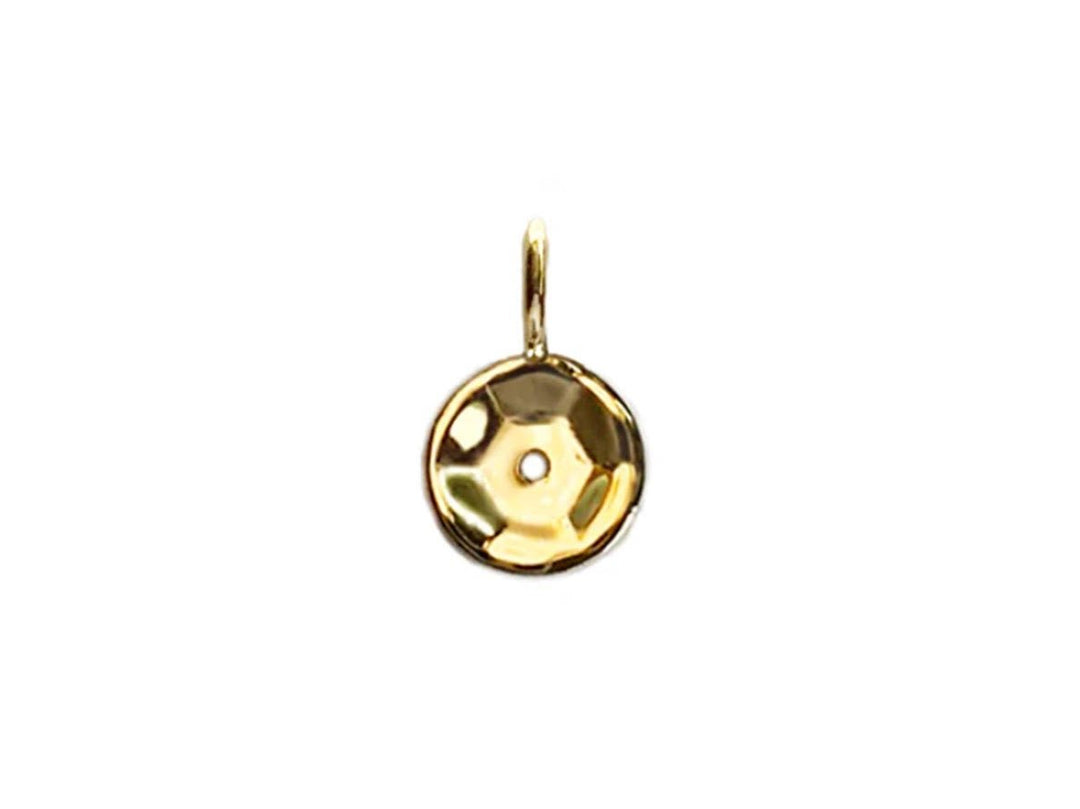 14k Mini Sequin Charm