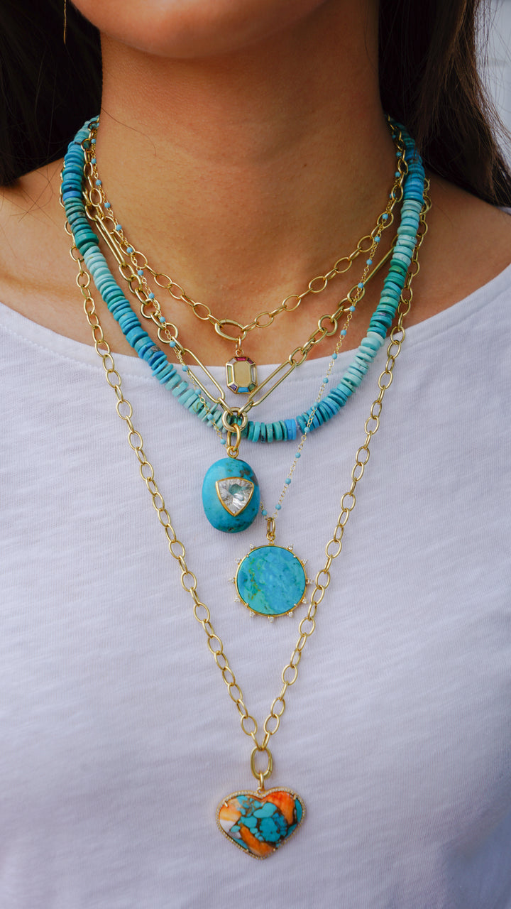 14k Mixed Link Chain