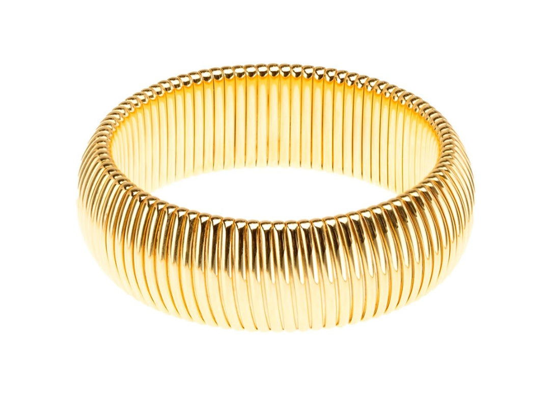 Gold Cobra Bangle .875