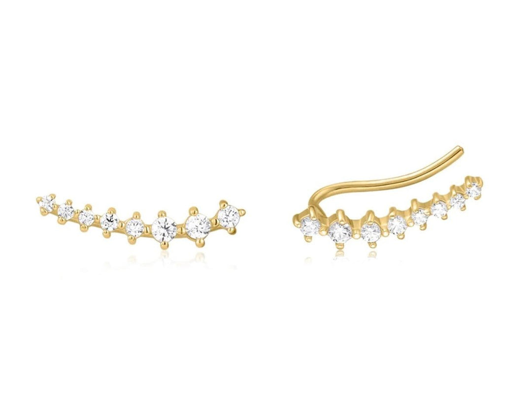 Gold Cosmic Climbers with CZs