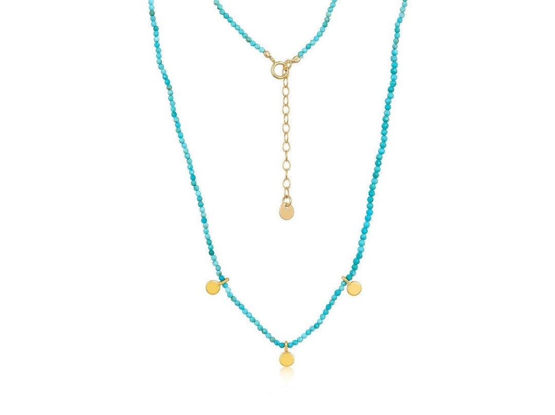 Turquoise Necklace with Discs