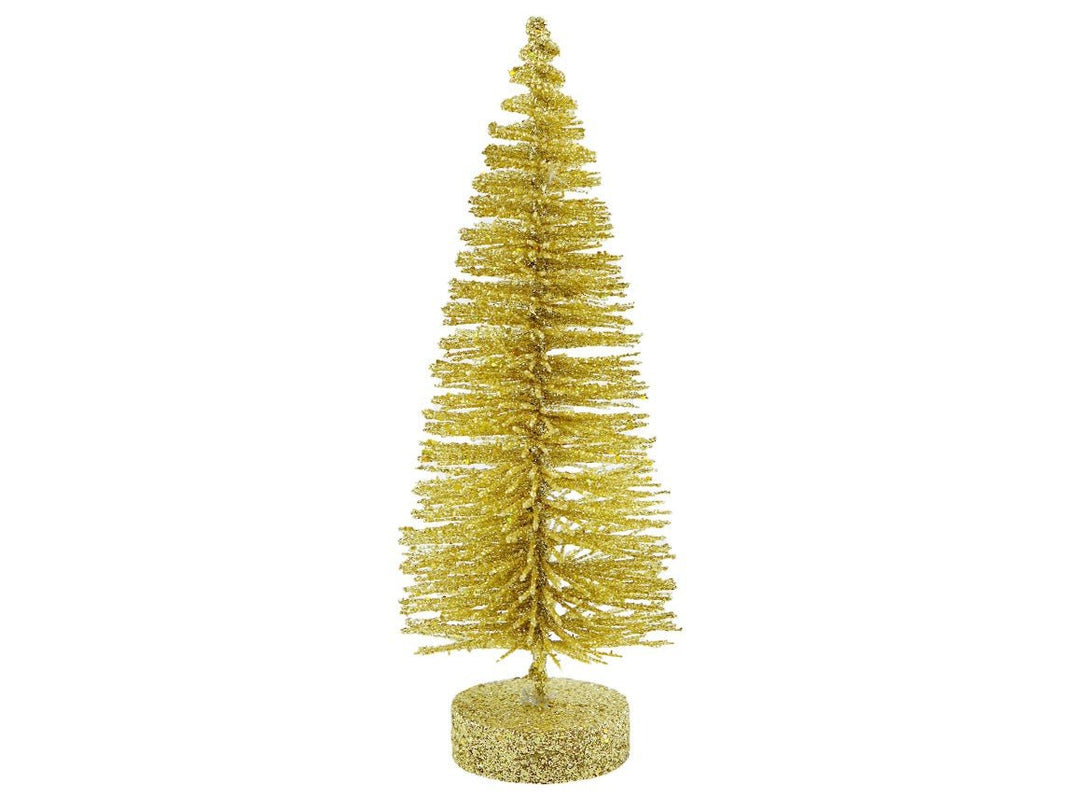 7-Inch Gold Glitter Pine Tree.