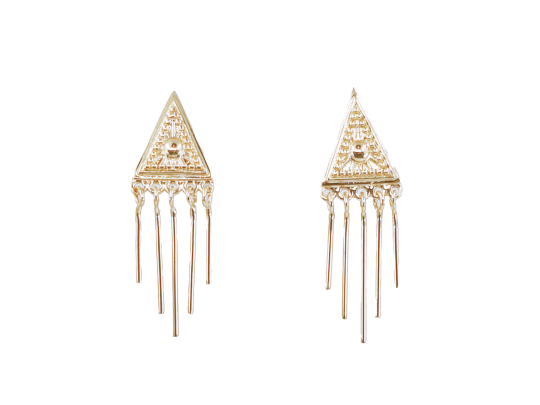 Pyramid Stud Earrings