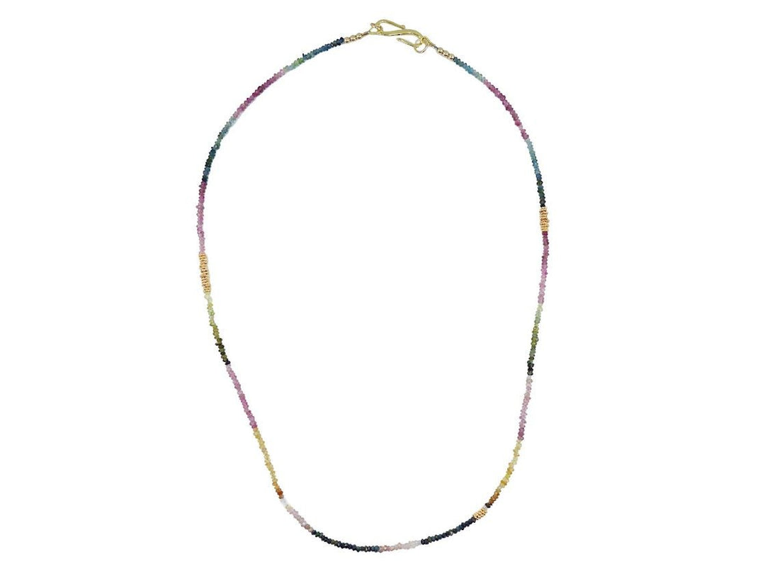 Small Tourmaline Bead Strand Necklace