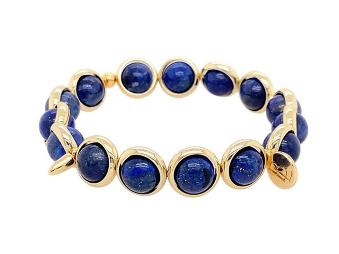 Lapis Bracelet with Spikes