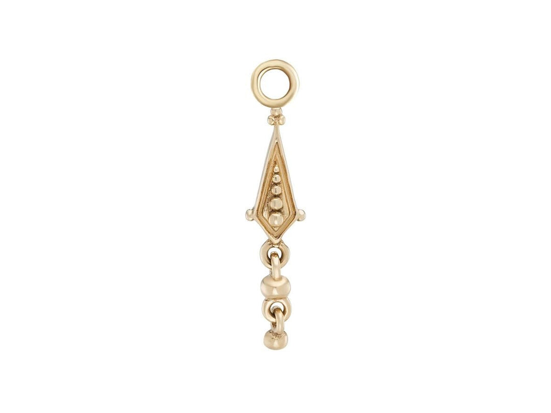 9k Dangling Bead Drop Charm
