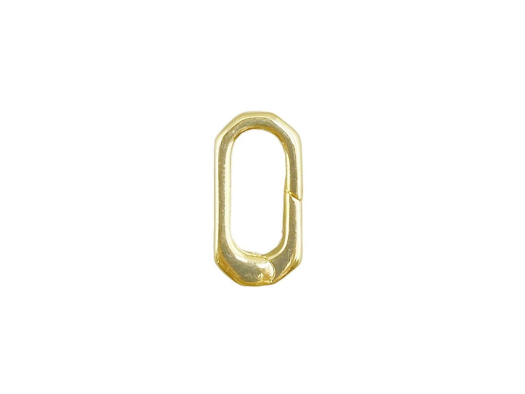 Gold Oblong Carabiner Clasp