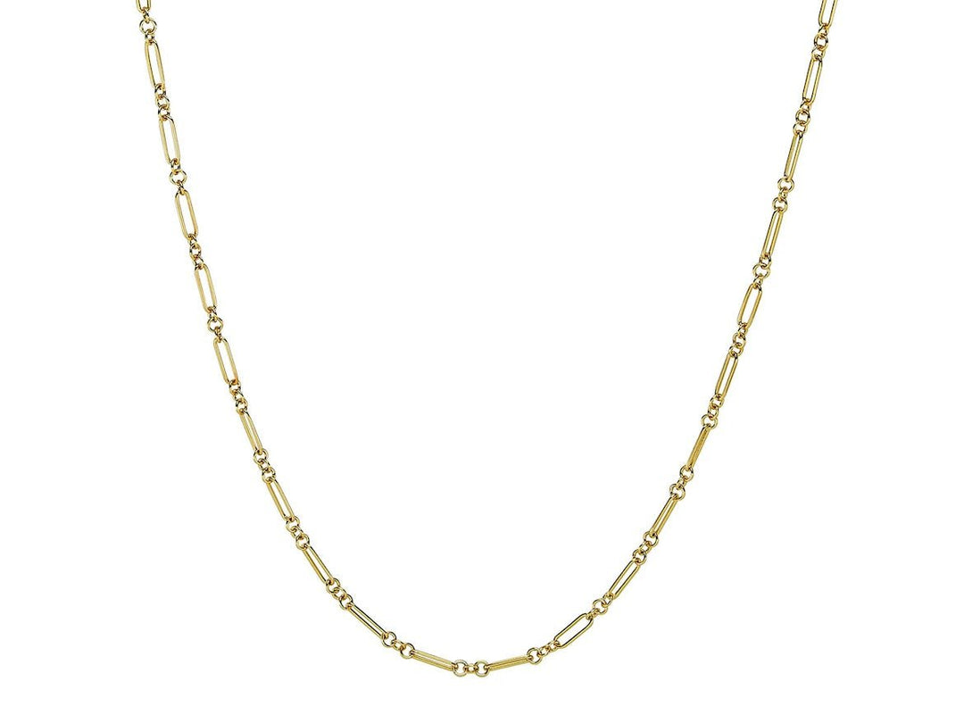 Gold Mixed Link Chain