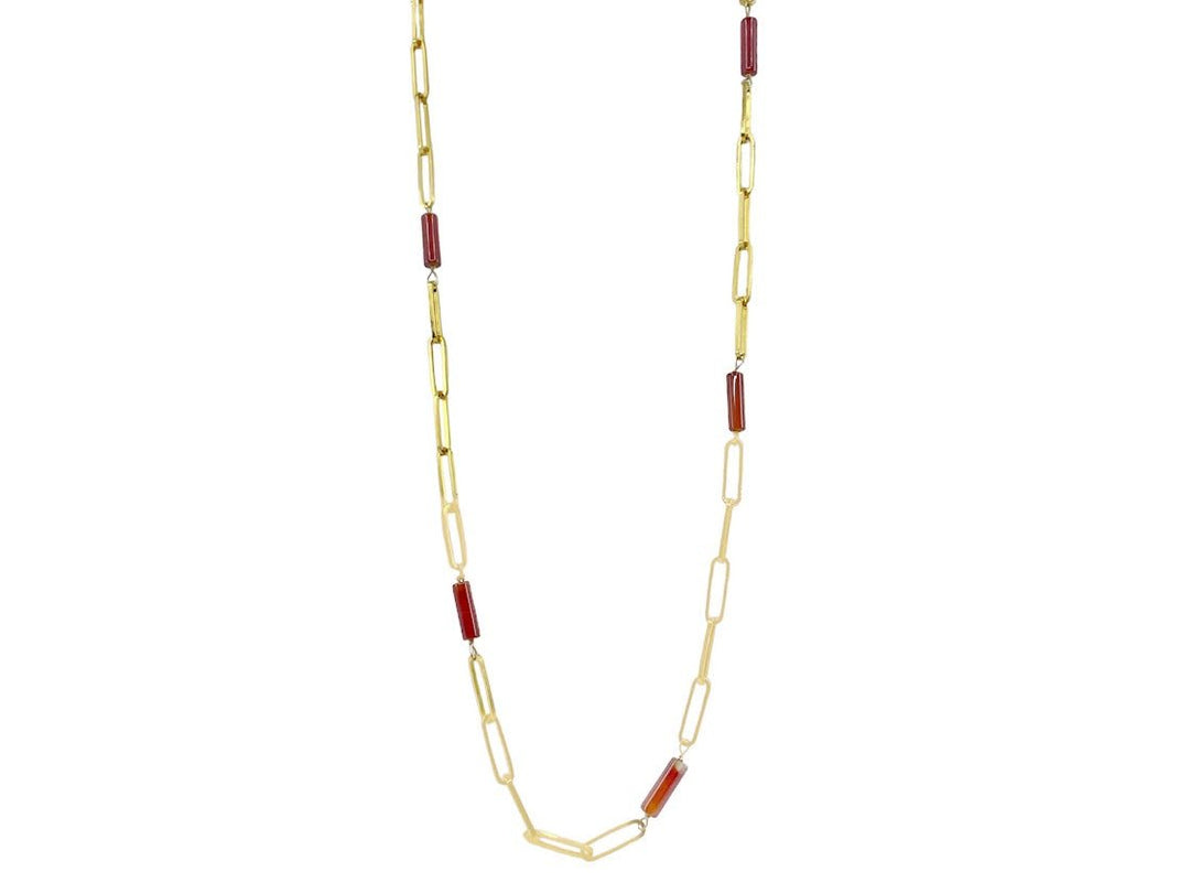 Carnelian Longchain Necklace.