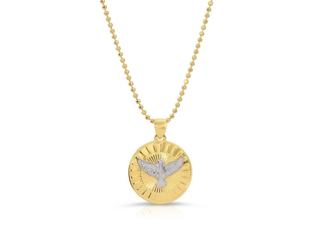 Winged Dove Charm Necklace