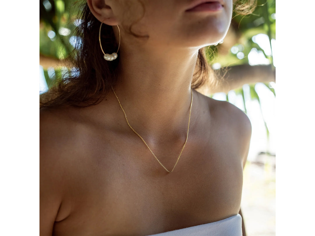 Gold Faceted Cable Chain