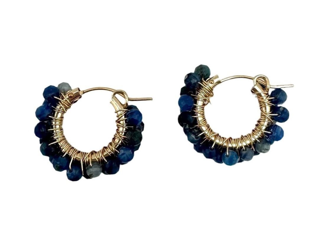 Kyanite Huggie Hoops