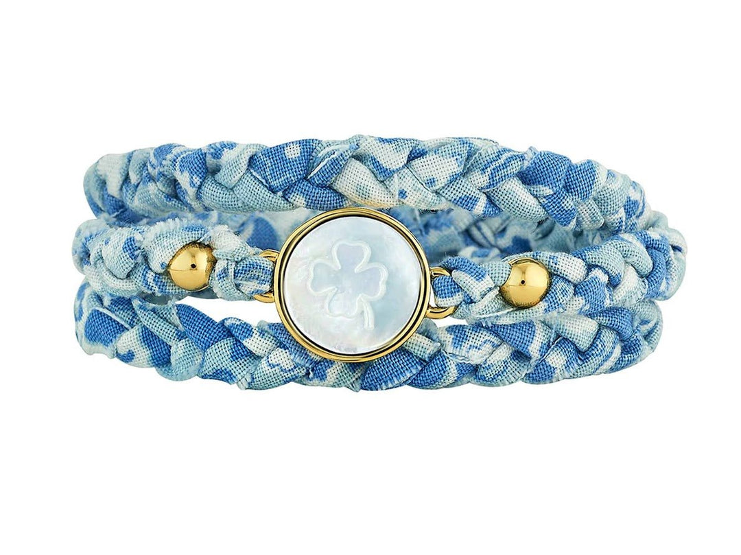Bluebell Liberty Wrap Bracelet with Sunflower Charm