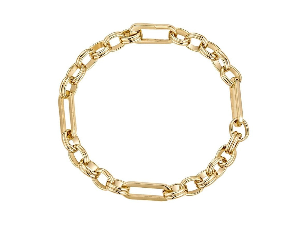 Gold Multi-Link Chain Bracelet