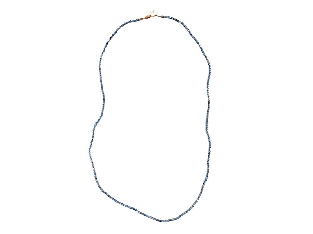 Kyanite Necklace with Button Closure