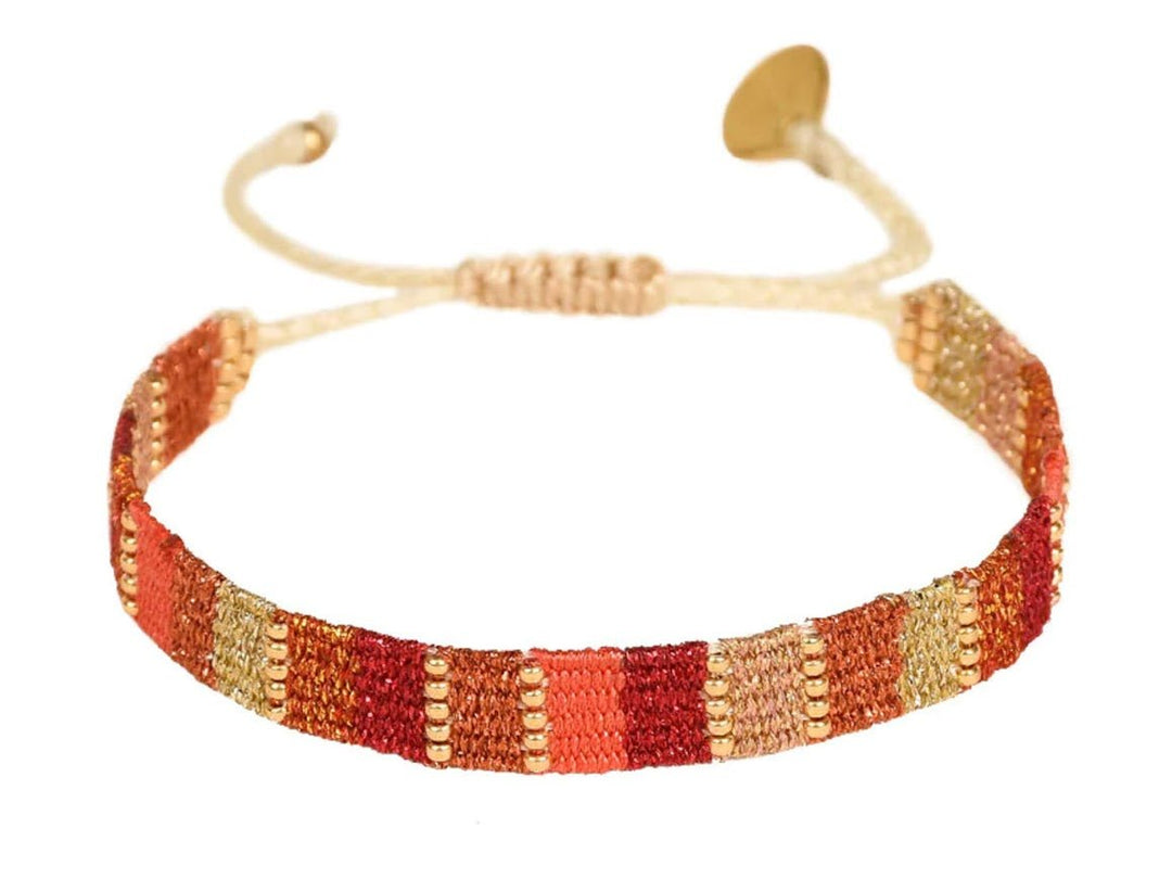 Red Woven Bracelet.