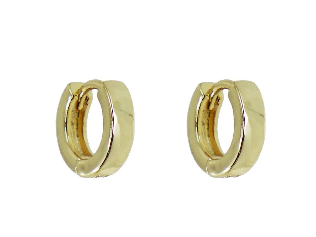 Gold Boxy Huggie Hoops