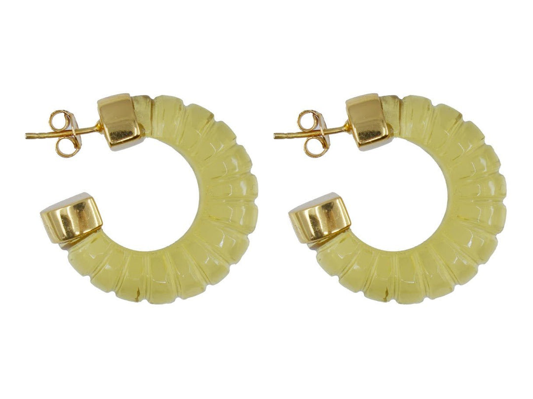 Lemon Crystal Esme Earrings