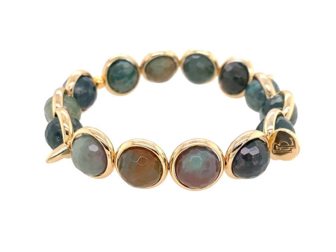 Faceted Indian Agate Bracelet