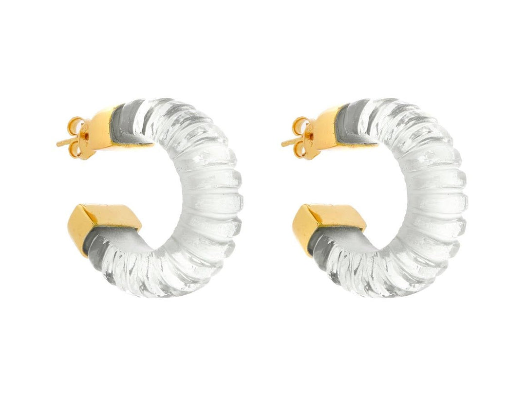 Clear Crystal Esme Earrings