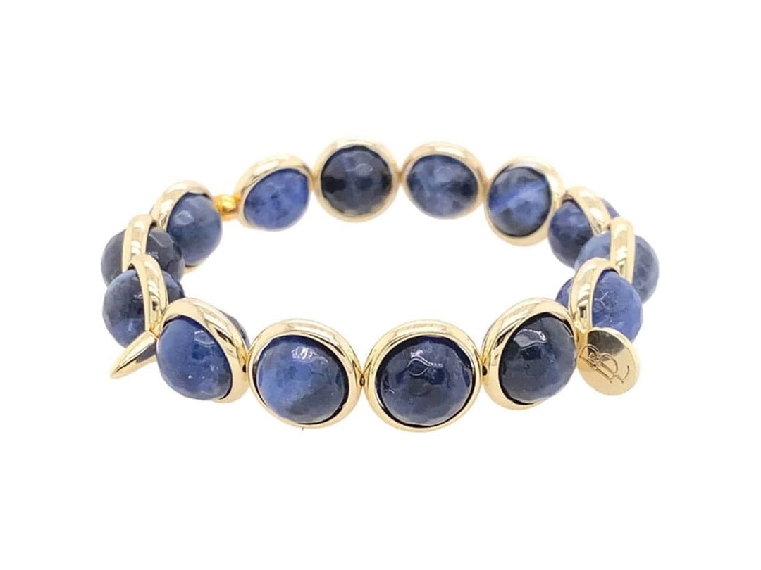 Sodalite Bracelet with Spikes