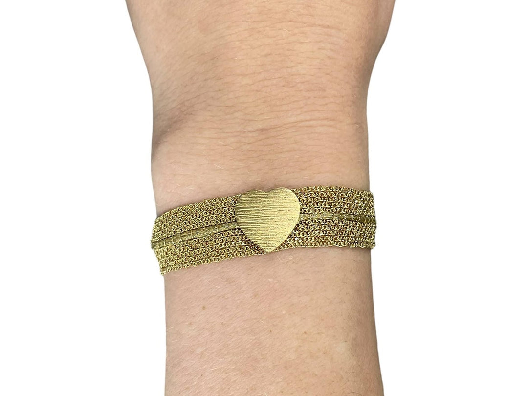 Gold Chain Heart Bracelet