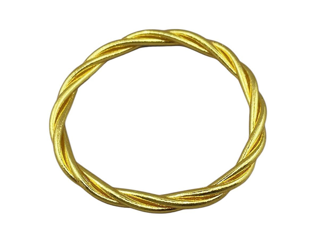 Gold Twisted Buddhist Bangle