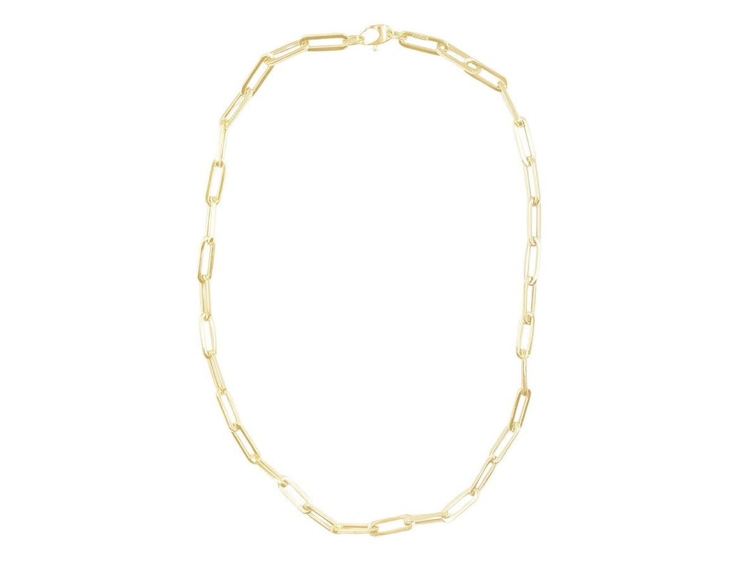 14k Paperclip Chain Necklace