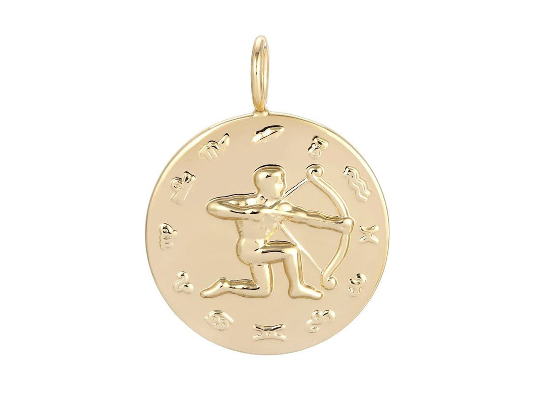 Gold Sagittarius Charm