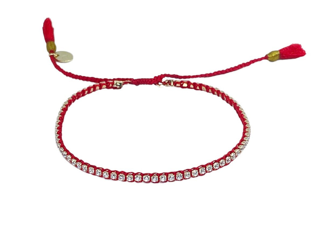 Red CZ Tennis Bracelet