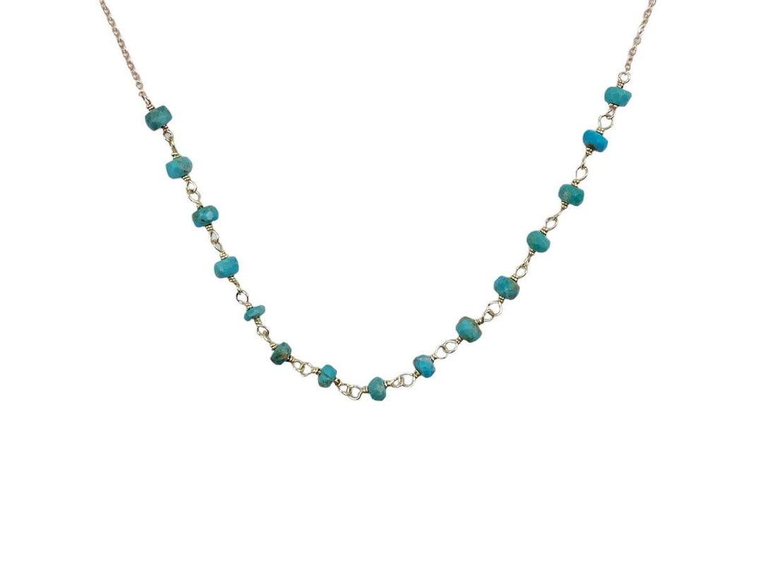 Turquoise Roundel Layering Necklace.